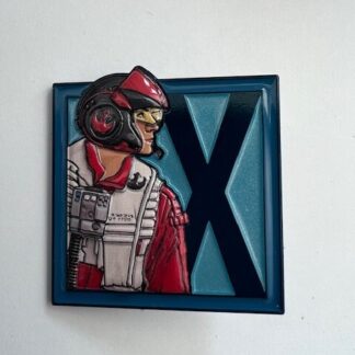 Star Wars Celebration Alphabet Pin X Wing Pilot Square Letters Disney (D8)