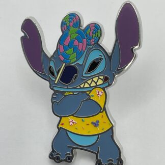 Stitch Attacks Snacks Stitch With Mickey Lollipop Disney Pin C8