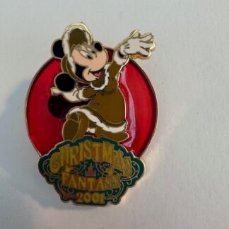 TDL Christmas Fantasy 2001 Minnie Mouse Tokyo Disney Pin (D6)