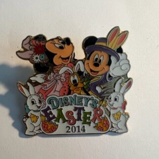 TDL Mickey Mickey Pluto Easter Rabbits Easter 2014  Disney Pin (A4)