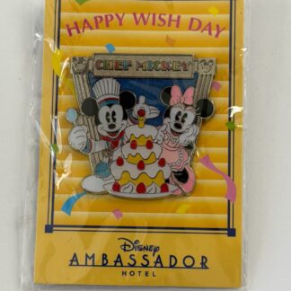 TDR - Ambassador Hotel - Chef Mickey - Happy Wish Day Pin - 2005 Disney Pin B