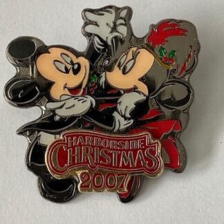 TDS Harborside Christmas 2007 Mickey Minnie Dancing Disney Pin (A3)