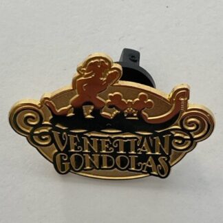 TDS Mickey Minnie Goofy Gold Silhouettes Venetian Gondola’s Disney Pin (C7)