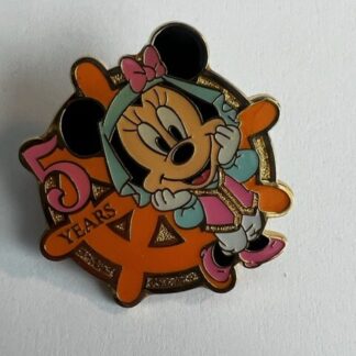 TDS Tokyo Minnie Ship Steering Wheel Game Prize 5th Celebration Disney Pin (C1)