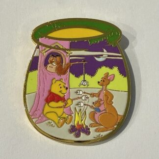 Toasting Marshmallows - Disney Winnie the Pooh Honey Pot Jar Mystery Pin H1