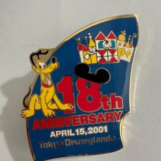 Tokyo Disneyland 18th Anniversary Puzzle Framed Set Pin Small World Only (E7)