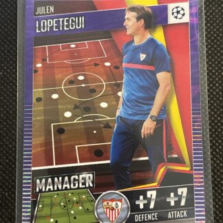 Topps Match Attax 101 2020 21 Purple Parallel Edition #112 Julen Lopetegui