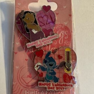 Valentines Day 2011 Lilo And Stitch Set Hearts LE Disney Pin (B)