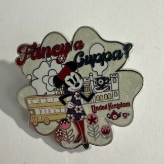 WDW Chic Minnie Mouse Fancy a Cuppa United Kingdom Epcot 2024 Disney Pin E5