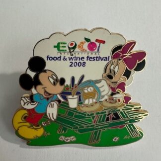 WDW - Mickey and Minnie - Epcot - Food and Wine Festival 2008 Disney Pin F1