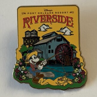 WDW - Port Orleans Riverside Resort - Mickey Fishing at Mill 2021 Disney Pin H9