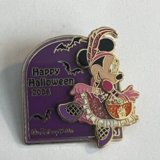 WDW Trick Or Treat Minnie Mouse Purple Tombstone Halloween  LE Disney Pin (A8)