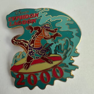 WDW Typhoon Lagoon Plain Version Wave Crocodile Disney Pin (B0)