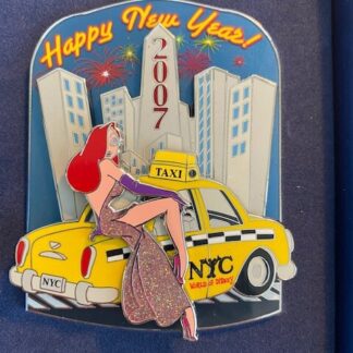 WOD NYC Happy New Year 2007 Jessica Who Framed Roger Rabbit Disney Pin LE (B)