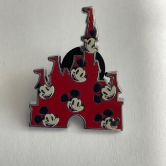 Wave B 2025 Hidden Mickey Mouse Walt Disney World WDW Red Castle Pin Red F4