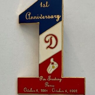 1st Anniversary Pin Trading Paris LE Vintage Pin (D9)