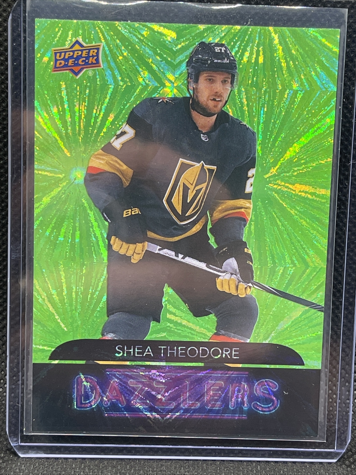 20-21 UD Series 2 Hockey Green Dazzlers DZ-98 Shea Theodore