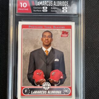 2006 Topps LaMarcus Aldridge Rookie SP RC #241 HGA 10 Presetine RARE HOF?