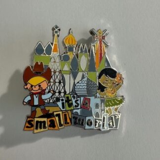 2014 Walt Disney Parks It's a Small World Cowboy & Hula Girl Disney Pin C0