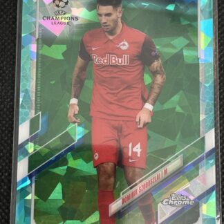 2020-21 Topps Chrome Sapphire UCL Dominik Szoboszlai #26 Aqua Refractor #009/150