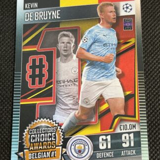 2020-21 Topps Match Attax 101 Collectors' Choice Awards Kevin de Bruyne #198