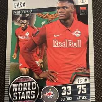 2020-21 Topps Match Attax 101 World Stars #154 Patson Daka - Salzburg