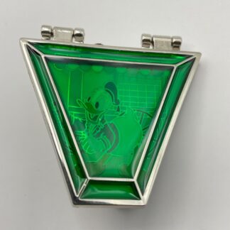 2020 Disney Pin Trading 20th Anniversary Hinged Emerald Green Gem DONALD DUCK A8
