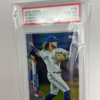 2020 Topps Bo Bichette Rainbow Foil #78 PSA 10 Rookie RC