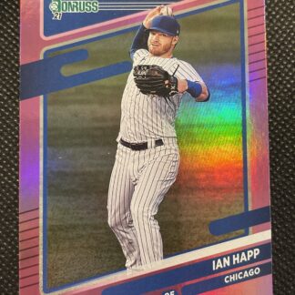 2021 Ian Happ panini Donruss Pink Holo 140 - Chicago Cubs