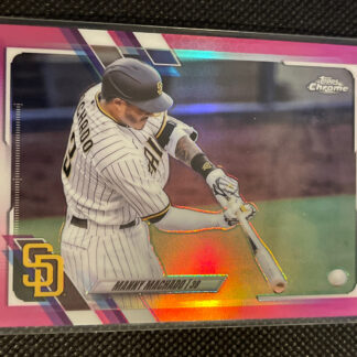 2021 Topps Chrome Manny Machado San Diego Padres #148 Pink Refractor Parallel