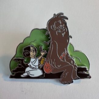 2023 Disney Parks Star Wars Princess Leia and Chewbacca Pin (C2)