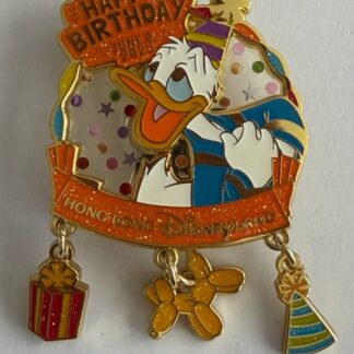 2023 - Happy Birthday Donald Duck Dangle HKDL Character Birthdays Disney Pin E6
