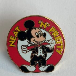 3 Quarter Flex Mickey Neat N Pretty Bow Tie Tux Red   Disney Pin (B0)