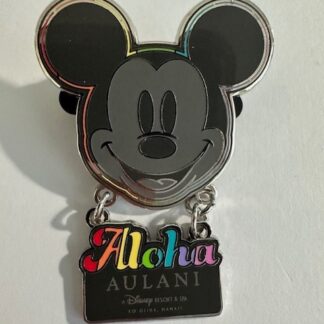 Aulani - Mickey - Aloha - Rainbow Dangle Disney Pin F1