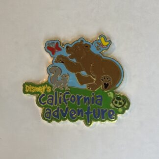 California Adventure Grizzly Bear Squirrel Butterflies Disney Pin H2