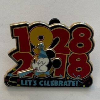 Cast Exclusive Mickey’s Birthday 1928 - 2018 Let’s Celebrate Disney Pin (A2)