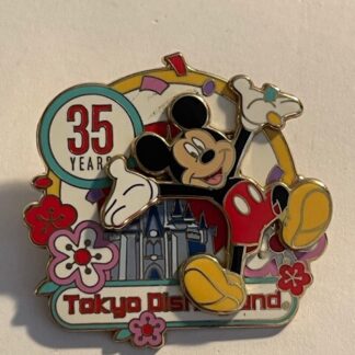 Cast Exclusive Tokyo Disneyland 35 Years Mickey Pink Disney Pin LE750 (A2)