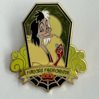 Cruella de Vil - Furious Fashionista - Mysterious Monuments 2025 Disney Pin G2