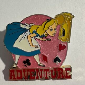 DIS Alice Doorknob Alice in Wonderland Adventure Attitudes 2010 Disney Pin F6