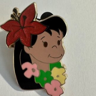 DL Lilo with Hibiscus Flowers Lilo and Stitch - Small World 2009 Disney Pin F2