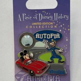 DL Mickey And Goofy Autopia Piece Of Disney Shorty LE Disney Pin (B)