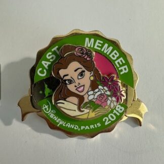 DLP - Belle - Cast Member 2018 Paris Beauty and the Beast Disney Pin F2