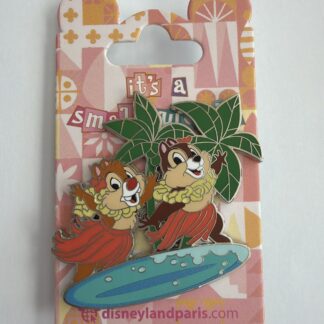 DLP DLRP Disneyland Paris Chip Dale It's a Small World Surfing Disney Pin B