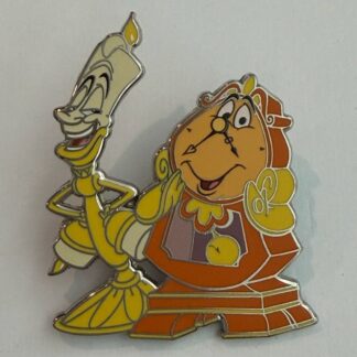 DLP Lumiere Cogsworth Enchanted Objects Candelabra Clock 2023 Disney Pin H9