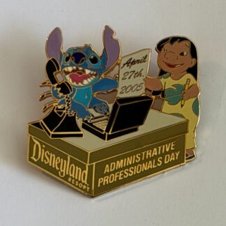 DLR - Administrative Professionals Day 2005 Lilo and Stitch Desk Disney Pin H0