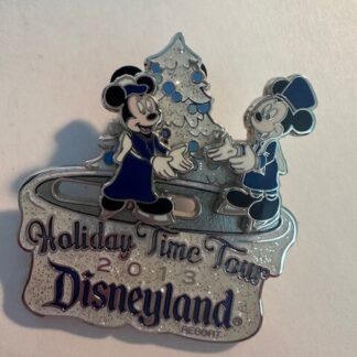 DLR Holiday Time At Disneyland 2013 Tour Mickey Minnie Disney Pin (D9)