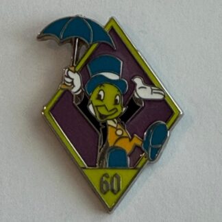 DLR Jiminy Cricket 60th Diamond Celebration Pinocchio 2015 Disney Pin H5