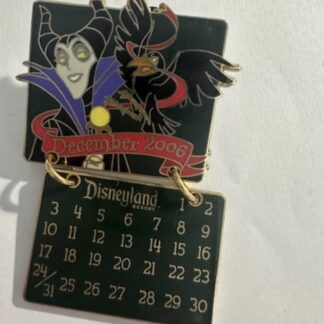 DLR Maleficent Calendar December Sleeping Beauty Disney Pin (F0)