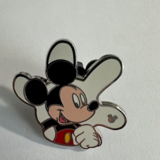 DLR - Mickey Mouse - White Glove Silhouette - Hidden Mickey 2013 Disney Pin D8