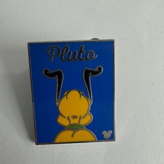 DLR - Pluto - Back Side Poster - Hidden Mickey 2018 Disney Pin E2